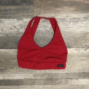 Jo + Jax red sports bra
